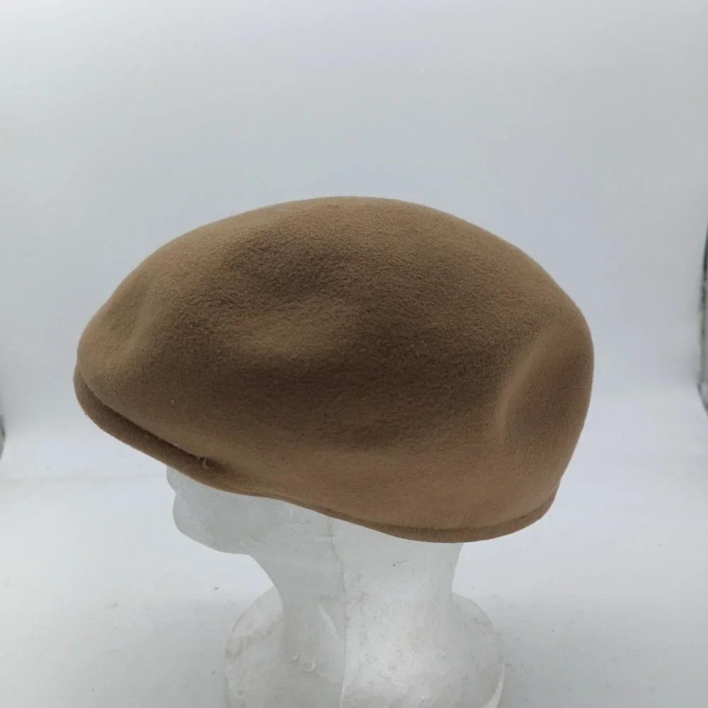 Stetson Cuffley Cap Mens Large Tan Wool Water Repellent Flat Cap Made In England